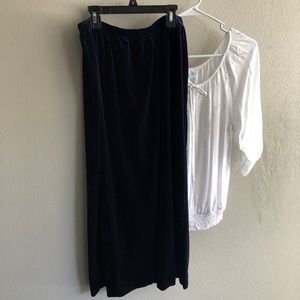 Women's I.N.Studio long dressy skirt size XL